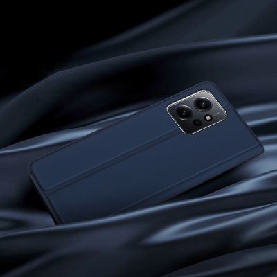 12. Dux Ducis Skin Pro Case for Xiaomi Redmi Note 12 Flip Card Wallet Stand Blue
