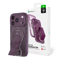 AmazingThing Titan Pro Lens Stand Set for iPhone 18 Pro with Magnetic Holder and Stand, Compatible with MagSafe - Purple