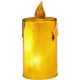 27. DECORATIVE CANDLE 8 CM AMBER WARM WHITE 1 LED