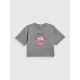 5. Girls' boxy T-shirt with print 4F 4FJRAW26TTSHF4239-22S
