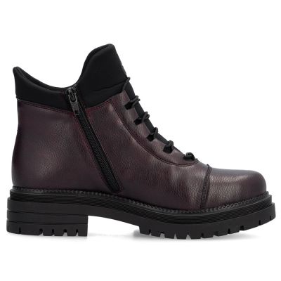 2. Women's insulated burgundy trapper boots Rieker Y3163-35