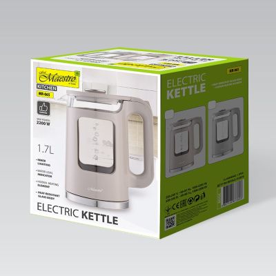 5. Electric kettle 1.7L 2200W MR-065-BEIGE MAESTRO