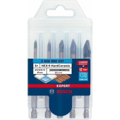 2. Bosch Expert 2 drill set 608 900 597, 5-piece drill