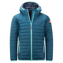 Girls’ Quilted Trollkids Kids Eikefjord Jacket with Hood, Blue (463-104)