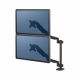 2. Fellowes Ergonomics Dual Vertical Monitor Arm - Platinum Series