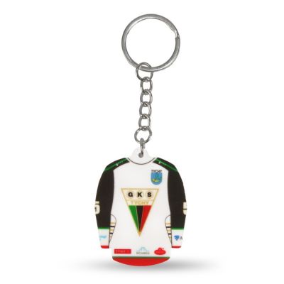 GKS Tychy hockey jersey keychain (Home) SREBBREKH-GKS