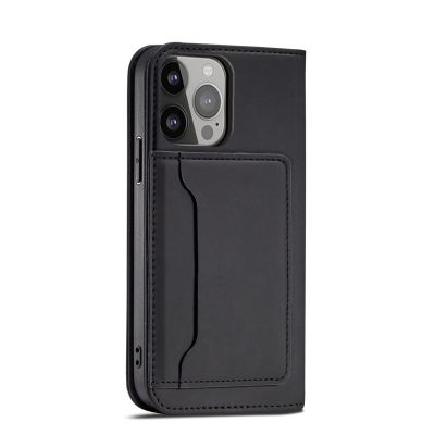11. Magnet Card Case for iPhone 13 Pro Max Pouch Card Wallet Card Holder Black
