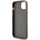 7. DKNY Leather Pattern Metal Logo MagSafe case for iPhone 15 / 14 / 13 - brown