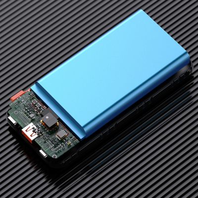 6. Wozinsky WFC-15B 20000mAh 22.5W PD20W Powerbank with Built-in Lightning and USB-C Cables - Black