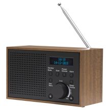 Radio Denver DAB-46DARK GREY Internet Analog and Digital Black, Brown