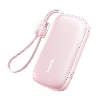 Baseus EnerFill FC21 Qpow 3 Ultra 20000mAh 22.5W Powerbank with Display and Cable Included - Pink