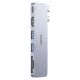 3. Baseus UltraJoy Series 6-in-1 USB-C 40 Gb/s USB 3.0 HDMI 4K USB Hub with SD and microSD Reader - Gray