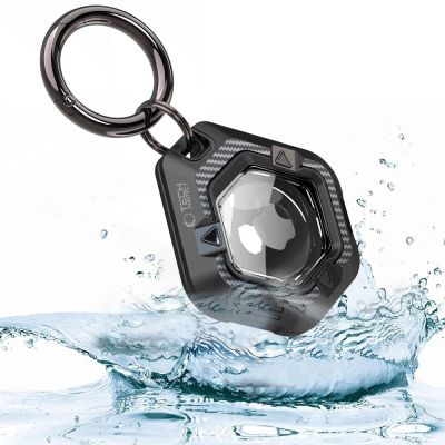 5. Tech-Protect Defense Case for Apple AirTag 1/2 - Black