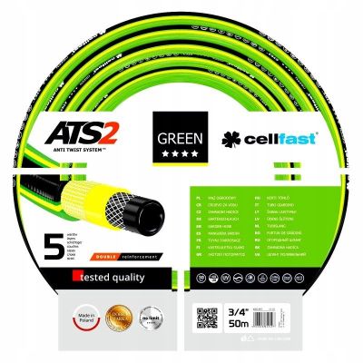 5. Cellfast 15-121 GREEN ATS2™ 3/4" 50m Garden Hose