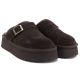 8. Women's leather insulated flip-flops on a chocolate platform Big Star UU274697