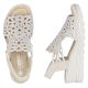 5. Women's beige wedge sandals Rieker 67465-62