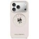 3. Karl Lagerfeld Point & Choupette Sketch MagSafe Case for iPhone 17 Pro Max - Pink