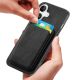 6. Synthetic Leather iPhone 17 Case with Detachable MagSafe Compatible Card Holder - Black