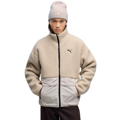 Men's Puma Hybrid Re: Fibre Sherpa Jacket Beige 694562 82