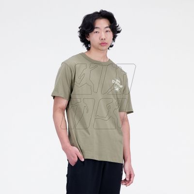 6. New Balance Essentials Reimagined Cott CGN M T-shirt MT31518CGN