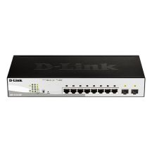 D-Link DGS-1210-08P Managed L2 Gigabit Ethernet (10/100/1000) PoE Support Black