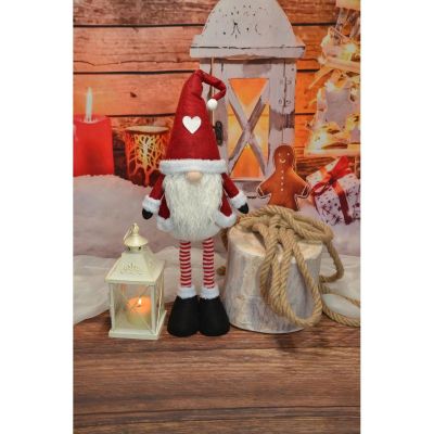 16. CHRISTMAS GNOME ON TELESCOPES 25x15x60-75CM