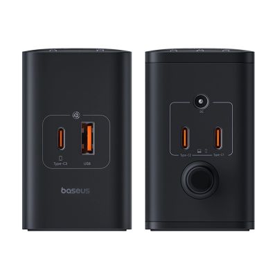 8. Baseus Digital GaN 3xUSB-C 1xUSB-A 240W Wall Charger with Power Cable - Black