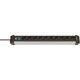 8. Brennenstuhl 1391030000 3 m power strip 10 x network sockets Indoor Black, Silver