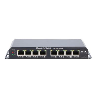 10. Extralink PoE Switch KRATOS 7x Gigabit PoE, 1x Uplink RJ45, Power Supply 24V 2.5A, Power 60W