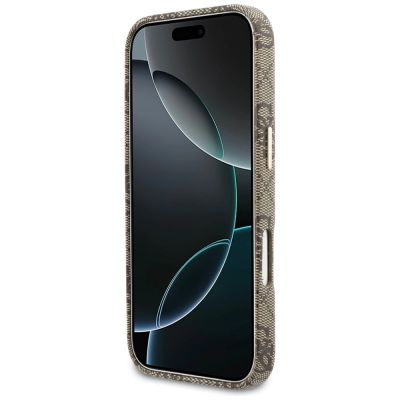 5. Guess 4G Script MagSafe Case for iPhone 17 Pro - Brown