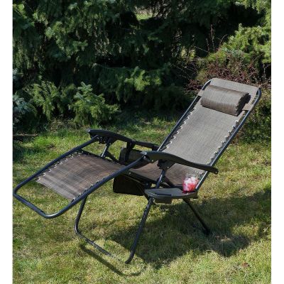 15. FOLDABLE GARDEN CHAIR MULTIFUNCTIONAL 175X52/65X107CMY BROWN