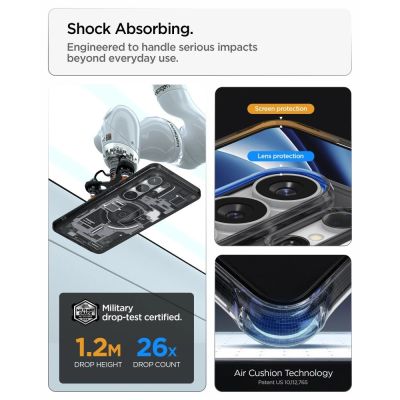 11. Spigen Ultra Hybrid Mag MagSafe Case for Samsung Galaxy S26 Ultra Zero One - Clear Black