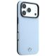 4. Mercedes Leather Semi Wrap Wood Effect MagSafe Case for iPhone 17 Pro Max / 18 Pro Max - Blue