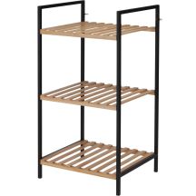 SHELF SHOE RACK 3 LEVELS 38x32.5x70CM BAMBOO EXCELLENT HOUSEWARE