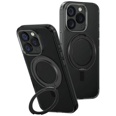 Uniq Swivix 360 Rotating Kickstand Case for iPhone 16 Pro - Black