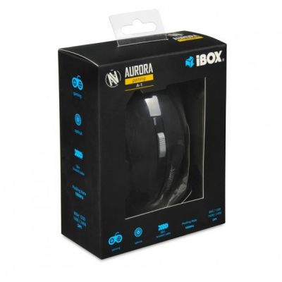 4. IBOX Aurora A-1 IMOGS9031 computer mouse (optical; 2400 DPI; black)
