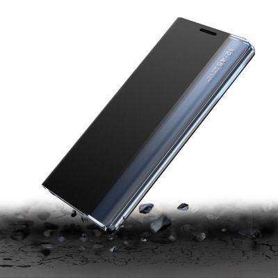 7. New Sleep Case case for Samsung Galaxy S23+ cover with flip stand blue