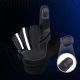 3. Insulated, non-slip sports phone gloves (size L) - black