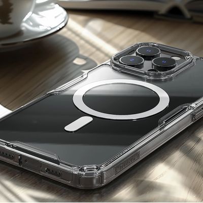 9. Nillkin Nature Pro Magnetic Case with MagSafe for iPhone 16 - Transparent & White