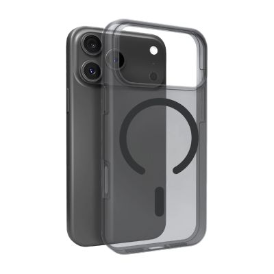 Puro Daylight Magsafe Compatible Silicone Case for iPhone 17 Pro Max - Translucent Black