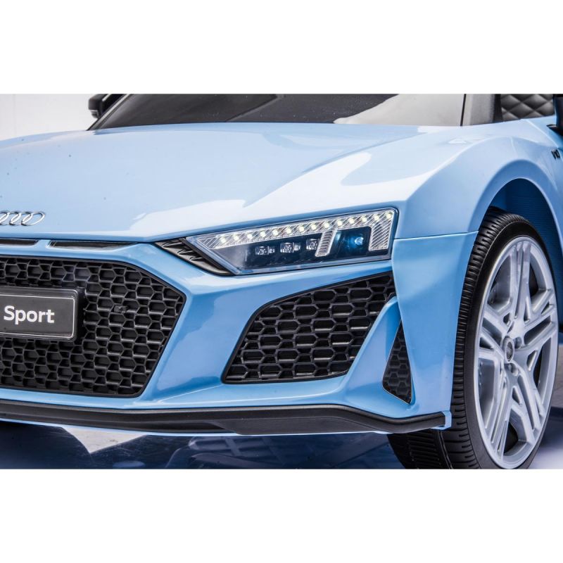14. BATTERY-POWERED CAR LICENSE AUDI R8 SPYDER BLUE