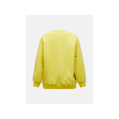 3. Women's PEAK PERFORMANCE W Terry Graphic Crew Sweatshirt Yellow