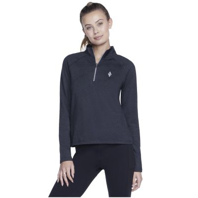 Skechers Skech-Knits Ultra Go 1/4 Zip LT4-BKCC Black L