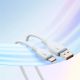 16. Baseus Pudding 100W USB-A - USB-C Cable 1.2m - White