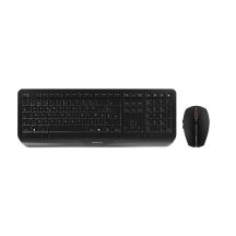 CHERRY Gentix Desktop Keyboard Mouse Included Office RF Wireless Swiss Black