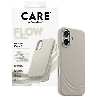 4. CARE by PanzerGlass FLOW MagSafe Case for iPhone 17 - Beige