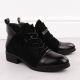 5. Women’s Black Suede-Look Ankle Boots with Warm Lining M.Daszyński MR2458-7