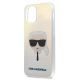 4. Karl Lagerfeld Iridescent Karl's Head Case for iPhone 12 mini - Multicolor