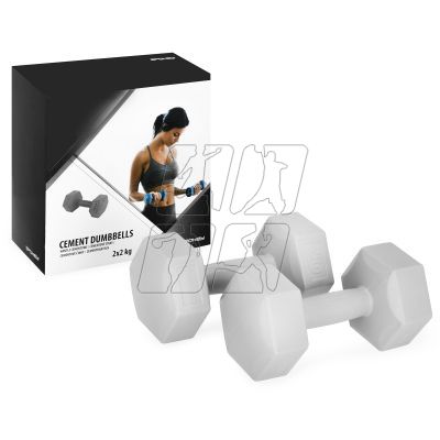 8. Set of Spokey Monster hexagonal dumbbells 2x 2 kg 929112