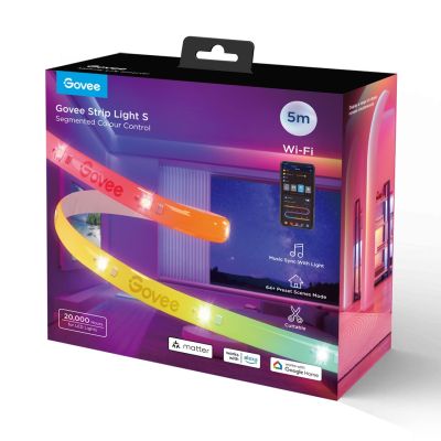 7. Govee LED Strip Light S 5m RGBIC, Wi-Fi, Bluetooth H612ACD1